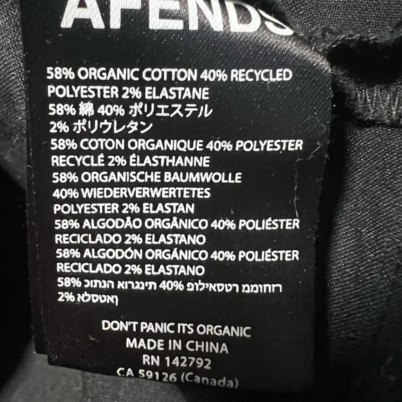 Afends Recycled Mini Black Dress Size XS - Picture 7 of 10